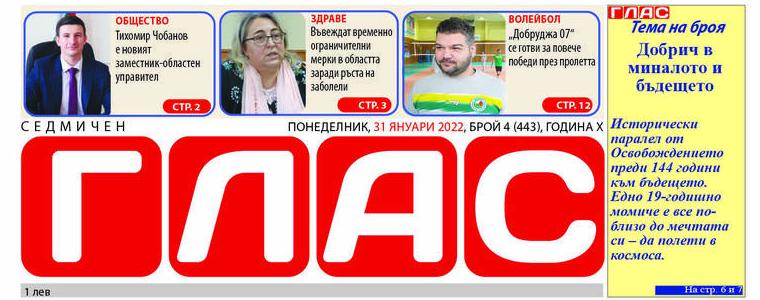Вестник ГЛАС: Добрич в миналото и бъдещето
