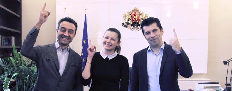 Кирил Петков се срещна с Татяна Иванова преди заминаването й за космическата академия в САЩ