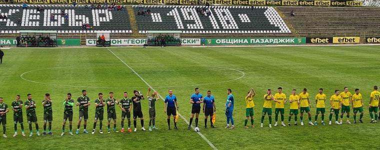 ФУТБОЛ: "Хебър" спря успешната серия на "Добруджа"