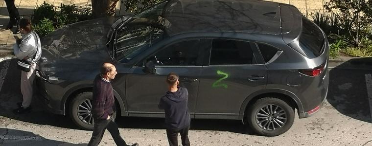Притеснени и разочаровани са украинските граждани в хотел "Юпитер" за надрасканите си коли
