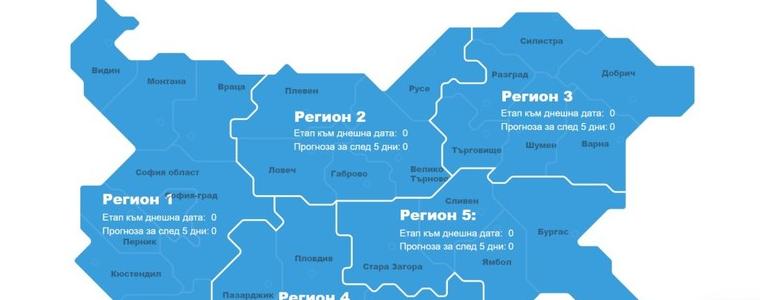 Covid картата показва: Цялата страна вече е в зелената зона