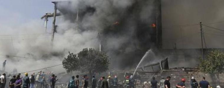 Общо шест са загиналите при пожара в Ереван, 17 са в неизвестност