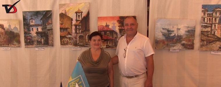 Известен украински художник, избягал от войната, откри изложба в Кранево (ВИДЕО)