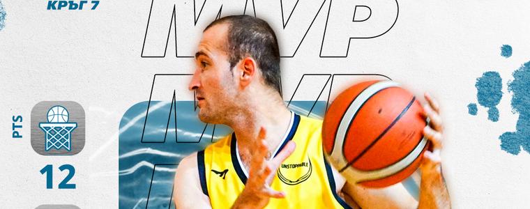 БАСКЕТБОЛ: Иван Венков е MVP на кръга в Б група