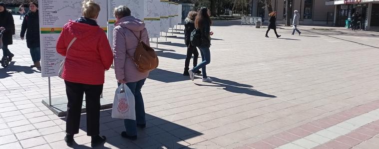 Новата транспортна схема на Добрич е изложена в снимки на площад "Свобода"