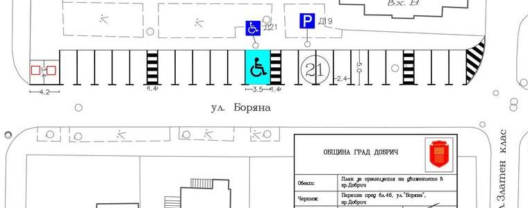 Новоремонтираните паркинги в Добрич - с планове за организация и безопасност