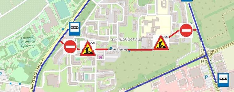 Временно утре се променят маршрутите на автобусни линии 201, 124, 233, 301 и 170