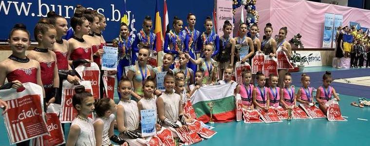 Клуб Виктория - вицешампион на Балканиада 2023 по естетическа групова гимнастика