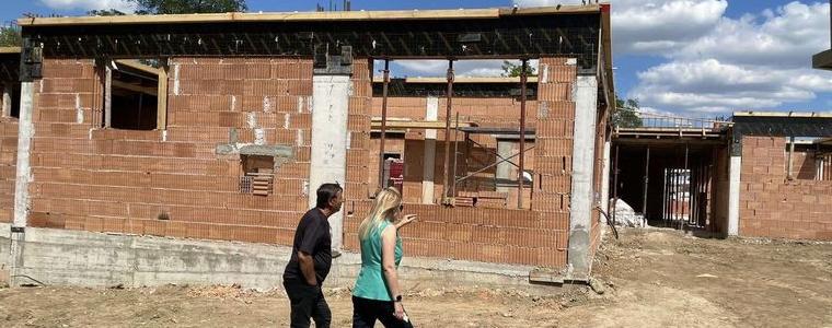 Напредва строежът на сградата за новата детска градина в с. Бранище