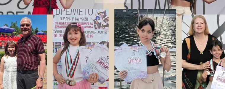 Награди за Ванеса Кънчева и Сиана Славчева от "Shining voices" от конкурса "Звукът на времето"