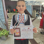 Малкият талант Йордан Станимиров от Г. Тошево спечели първа награда във Фолклорен конкурс