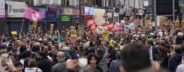 Многохилядни демонстрации против расизма във Великобритания