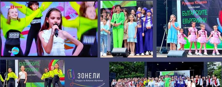 Виктория Михайлова от Студио „Зонели“ пя на софийска сцена и на живо в ефира в БНТ
