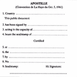 2025 удостоверения със заверка APOSTILLE са  издадени от общините през първото полугодие на годината
