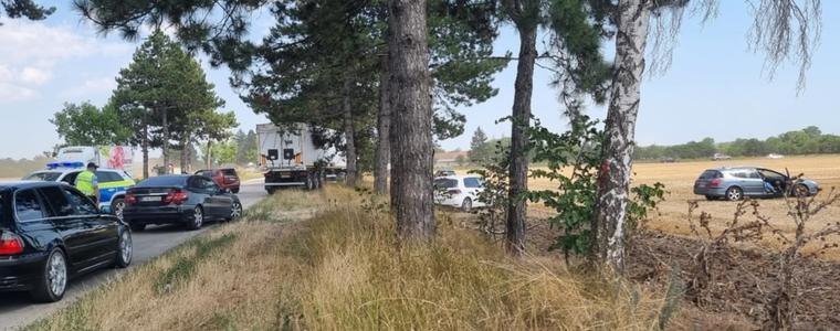 Двама пострадали при верижната катастрофа край Сенокос
