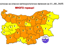 Жълт код за горещо време днес в област Добрич