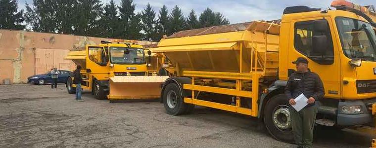 Областният управител участва в проверката на техниката по общини за поддръжка на пътната мрежа при зимни условия