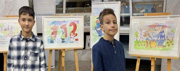 Рисунки на деца от Добрич са сред отличените в Националната изложба „Аз и детското полицейско управление“