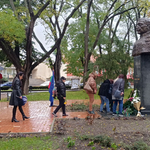 Жителите на Генерал Тошево се поклониха пред паметника на патрона на града