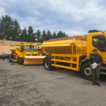 Областният управител участва в проверката на техниката по общини за поддръжка на пътната мрежа при зимни условия