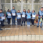 Статистици в Добрич излязоха на предупредителен протест за 20% увеличение на възнагражденията (ВИДЕО)