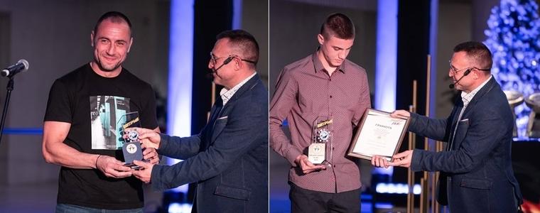 Диян Димитров и Драгомир Йорданов с награди за Спортист и Треньор на 2025 г. на БККМТ