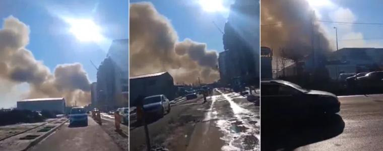 Голям пожар в Букурещ, гасят го роботи