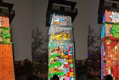 Спектакъл "Коледуване в Добруджа" и 3D мапинг върху часовниковата кула в "Стария Добрич" (ВИДЕО)