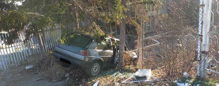 Шофьор без книжка катастрофира след полицейско преследване в Кранево