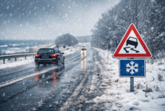 Мокър сняг и дъжд в Добричка област - пътищата са нормално проходими