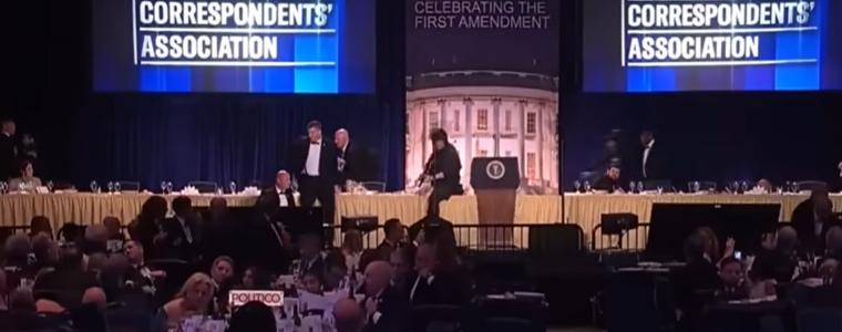 Хаос на вечеря във Вашингтон: Евакуираха Тръмп и Мелания, агент на Сикрет сървис е ранен