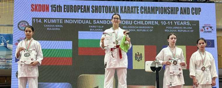 Силно представяне на състезатели на КК „Добруджа“ на Европейското по Шотокан карате