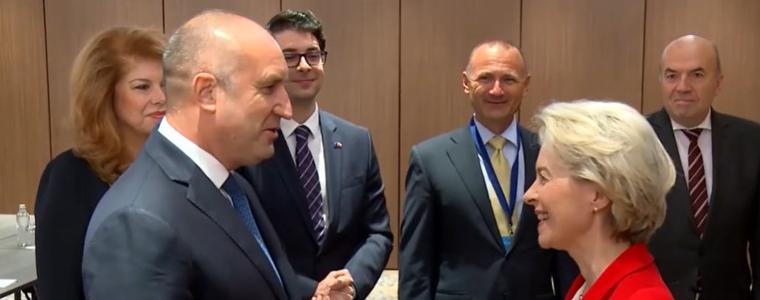 Урсула фон дер Лайен поздрави Радев за изборната победа  