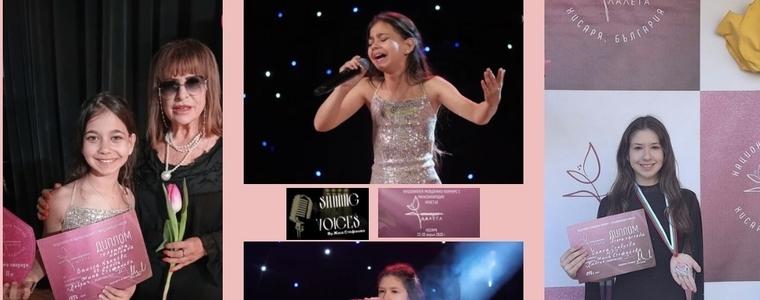 Ванеса Кънчева с голямата награда в своята група на конкурса "Петнадесет лалета"