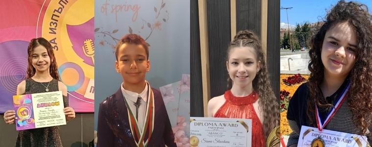 Възпитаници на студио „Shining Voices“ с отличия от три конкурса
