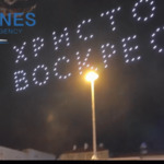 Дрон шоу с надпис „Христос Воскресе" озари небето над Бургас 