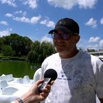 Голям интерес от малки и големи към водните колелета в езерото в парк „Св. Георги“ (ВИДЕО)
