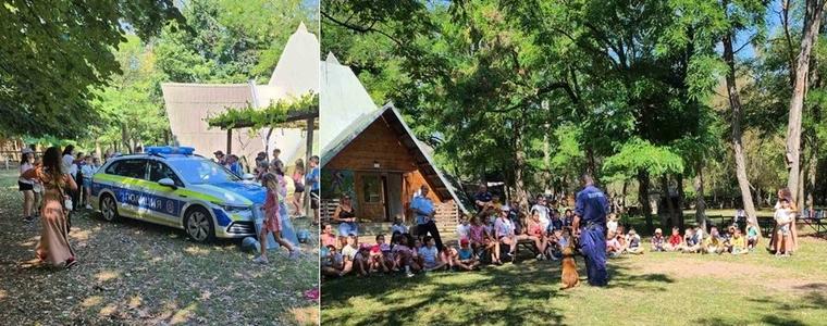 Полицаи проведоха урок по безопасност за деца от „зеленото училище“ към ЦЗПЖ-Добрич