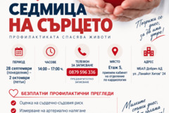 „Седмица на сърцето“ в МБАЛ – Добрич с безплатни профилактични прегледи