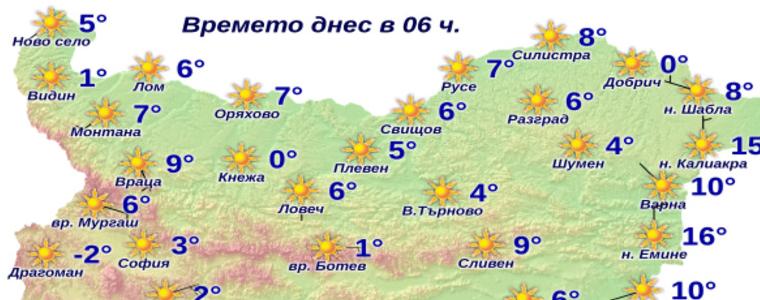 Добрич е бил сред най-студените места в България тази сутрин