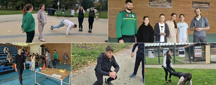 Ученици и учители от ЧСУ „Леонардо да Винчи“ проведоха спортния си празник