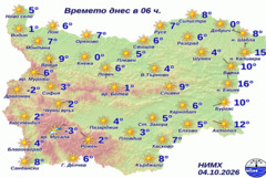 Добрич е бил сред най-студените места в България тази сутрин